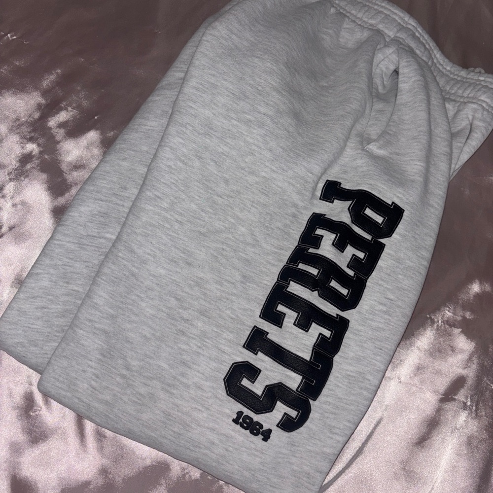 Gray Joshua Perets Sweatpants with Black Lettering ⭐️